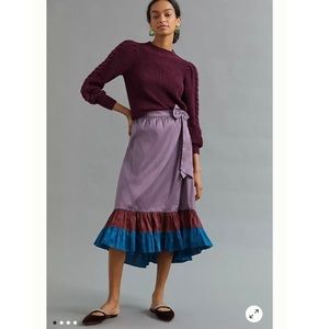 ANTHROPOLOGIE $148 Sachin & Babi Colorblocked Maxi Skirt NWT